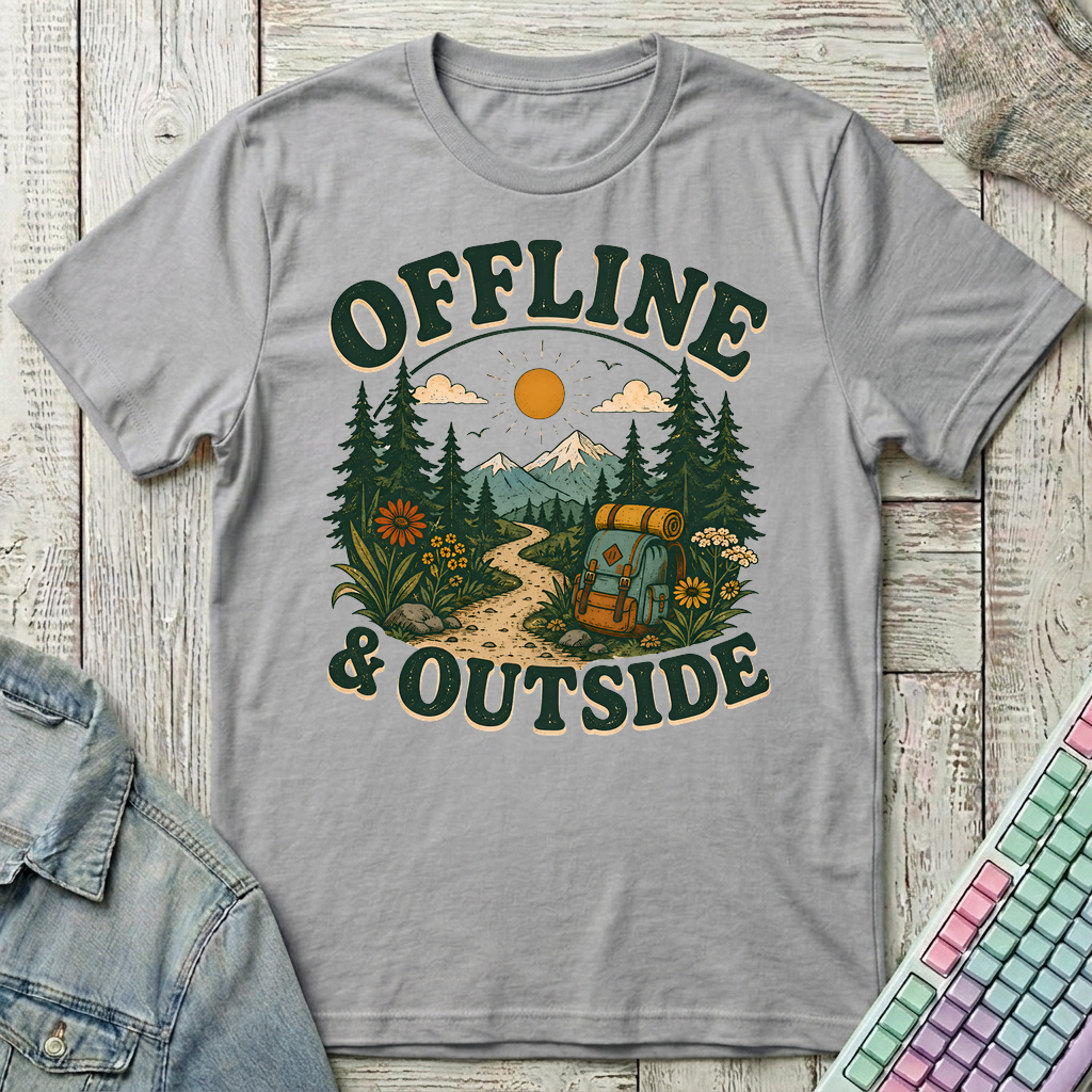 Offline & Outside T-Shirt - Offline & Outside_sport_grey