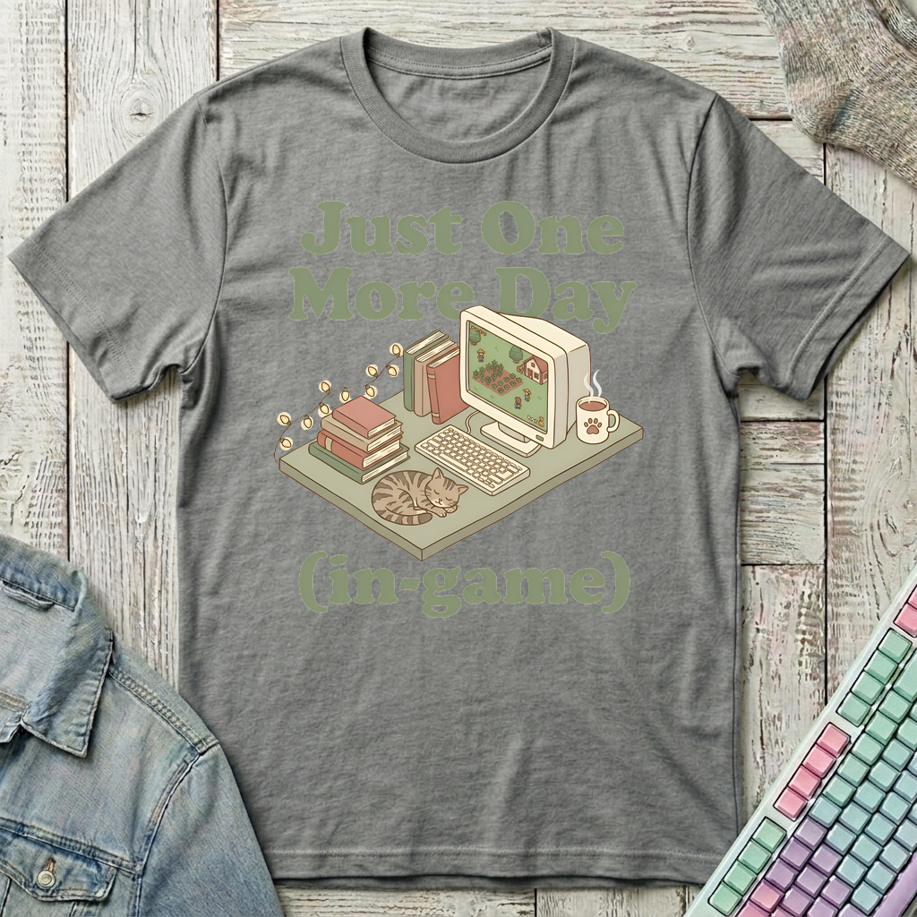 One More Day In-Game T-Shirt - One More Day In-Game_graphite_heather