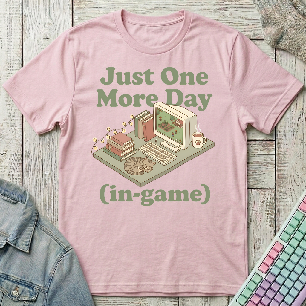 One More Day In-Game T-Shirt - One More Day In-Game_light_pink