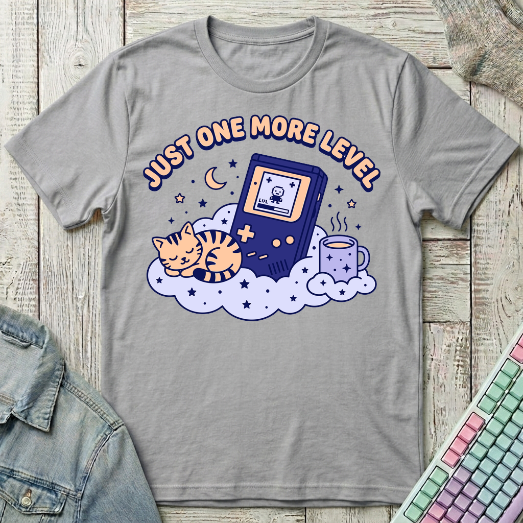 One More Level Before Bed T-Shirt - One More Level Before Bed_sport_grey
