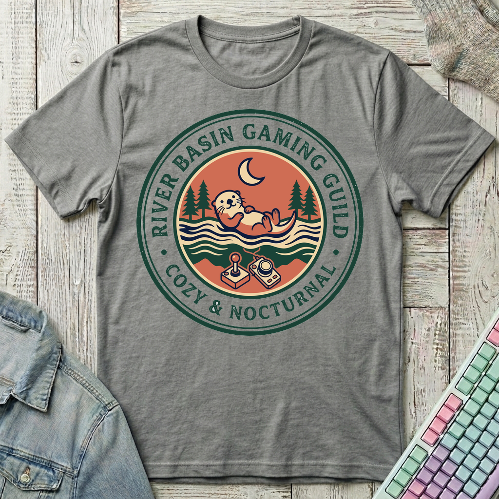 Otter Gamer Guild T-Shirt - Otter Gamer Guild_graphite_heather