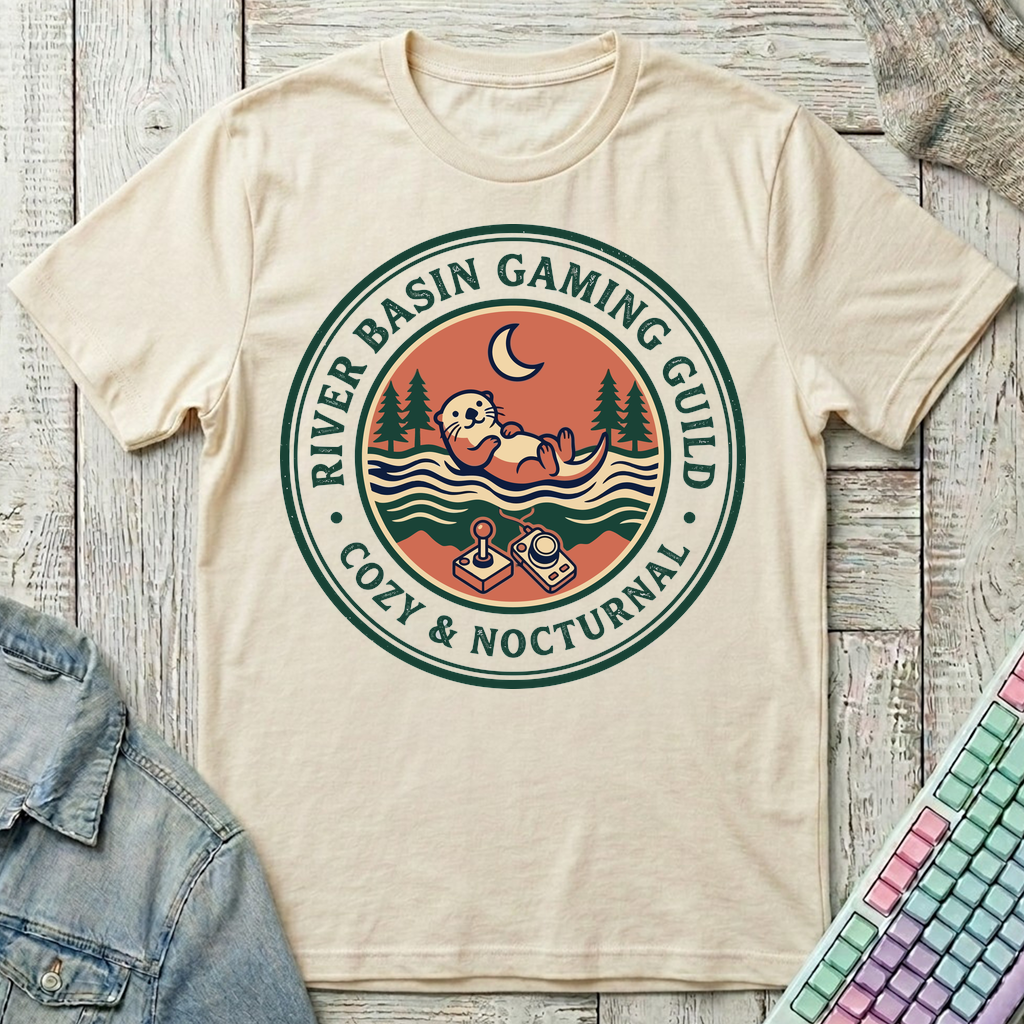 Otter Gamer Guild T-Shirt - Otter Gamer Guild_natural