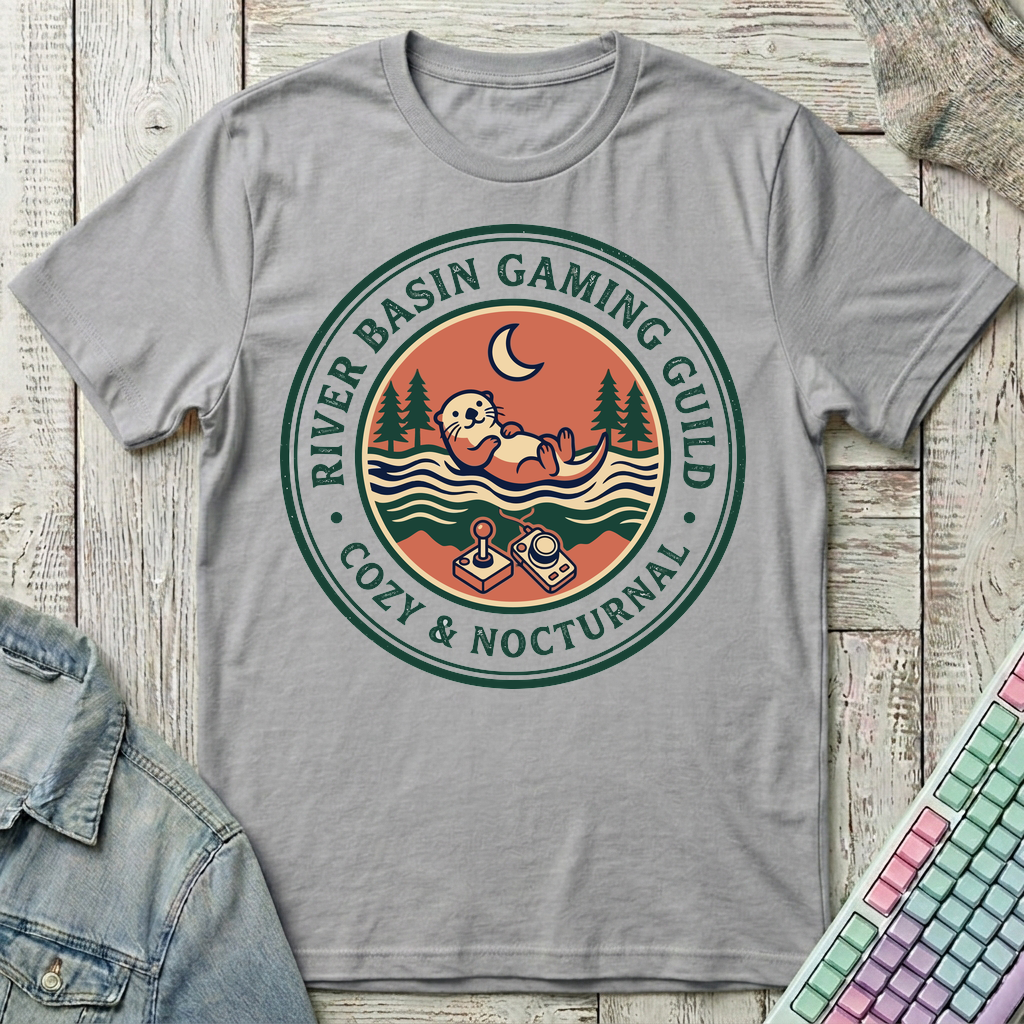 Otter Gamer Guild T-Shirt - Otter Gamer Guild_sport_grey