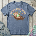 Otterly Cozy Gaming T-Shirt - Otterly Cozy Gaming_heather_indigo