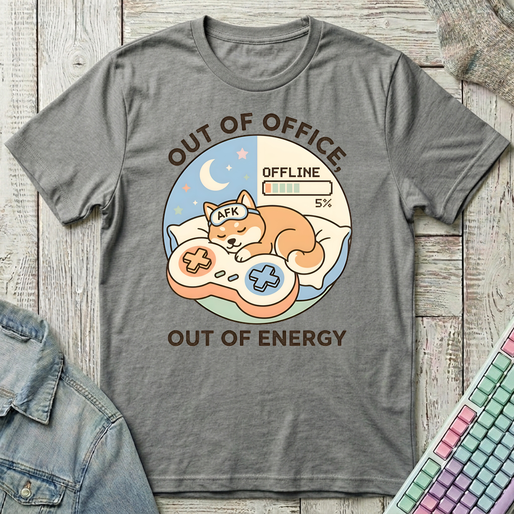Out Of Energy T-Shirt - Out Of Energy_graphite_heather