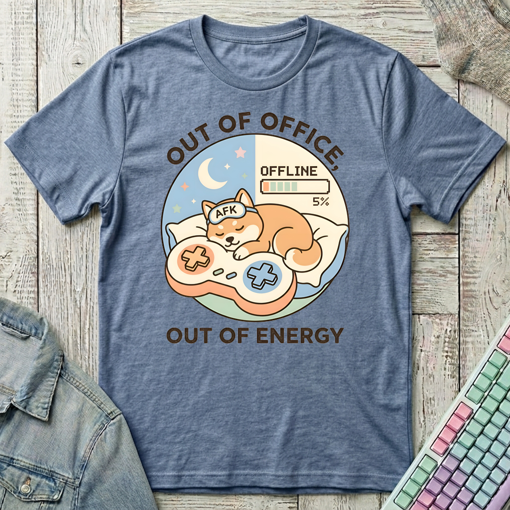 Out Of Energy T-Shirt - Out Of Energy_heather_indigo