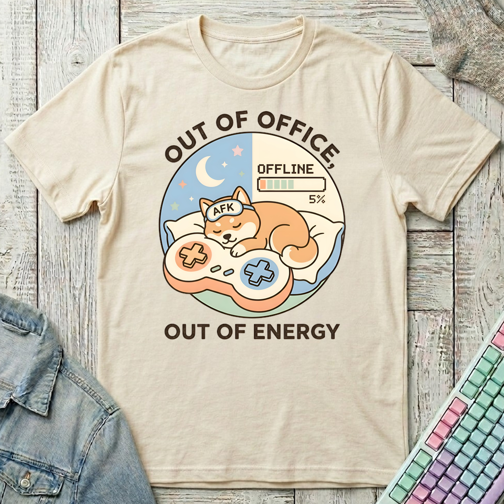 Out Of Energy T-Shirt - Out Of Energy_natural
