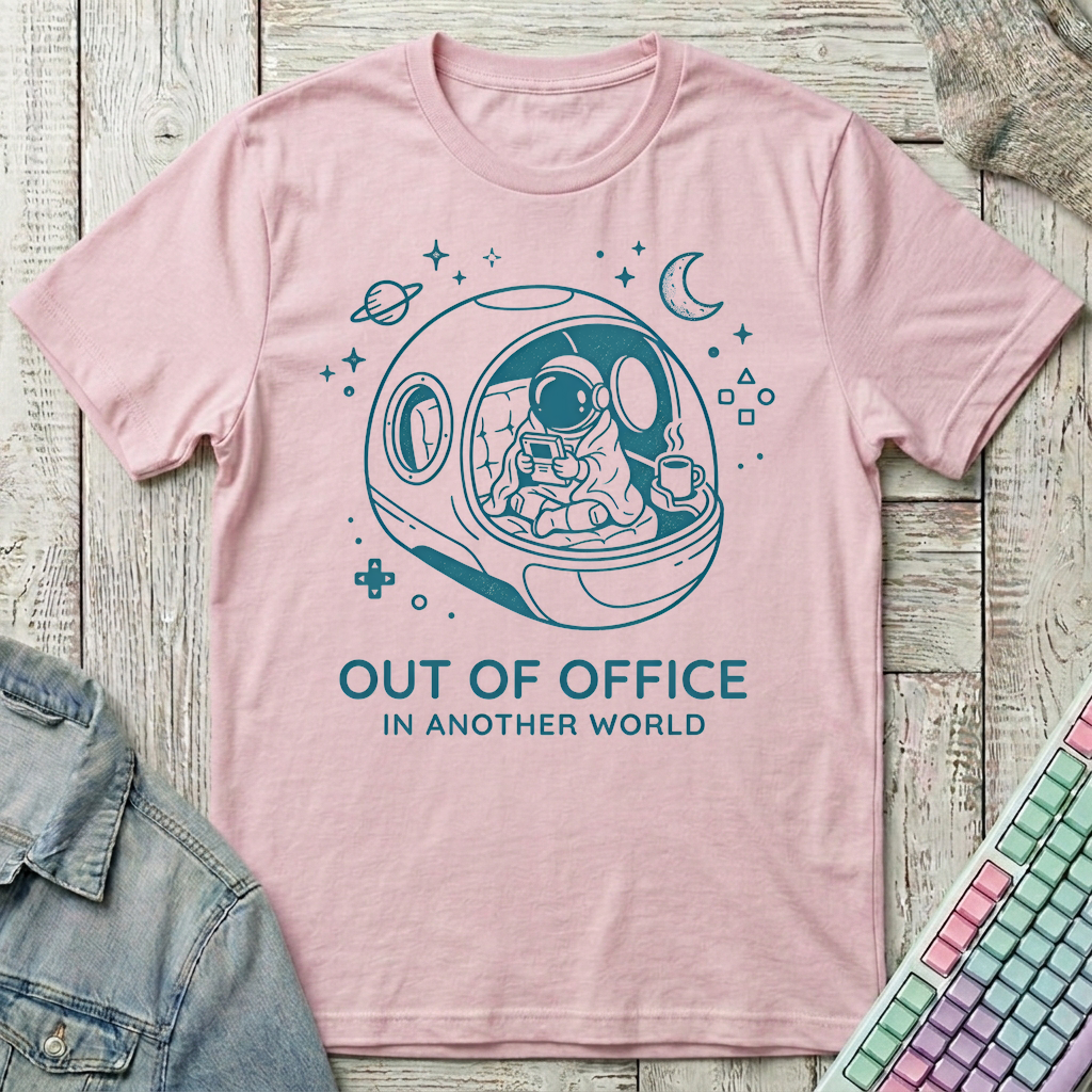 Out Of Office T-Shirt - Out Of Office_light_pink