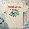Pause & Play Frog T-Shirt - Pause & Play Frog_natural