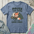 Pause The Game T-Shirt - Pause The Game_heather_indigo