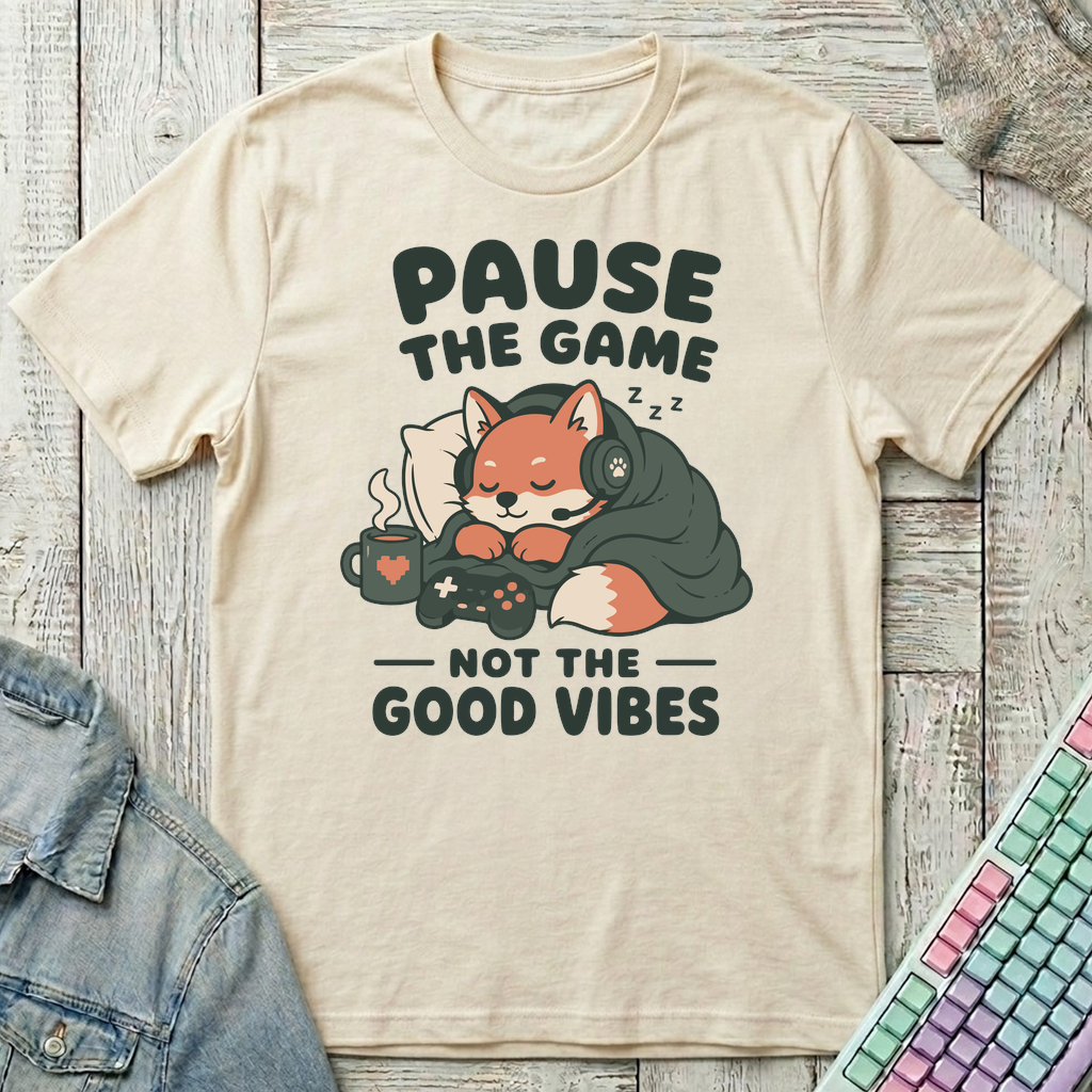 Pause The Game T-Shirt - Pause The Game_natural