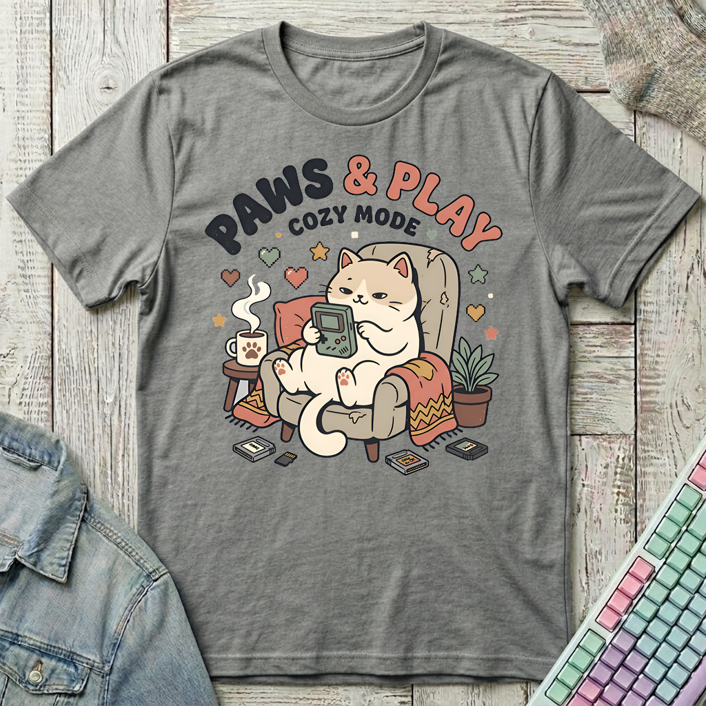 Paws & Play T-Shirt - Paws & Play_graphite_heather