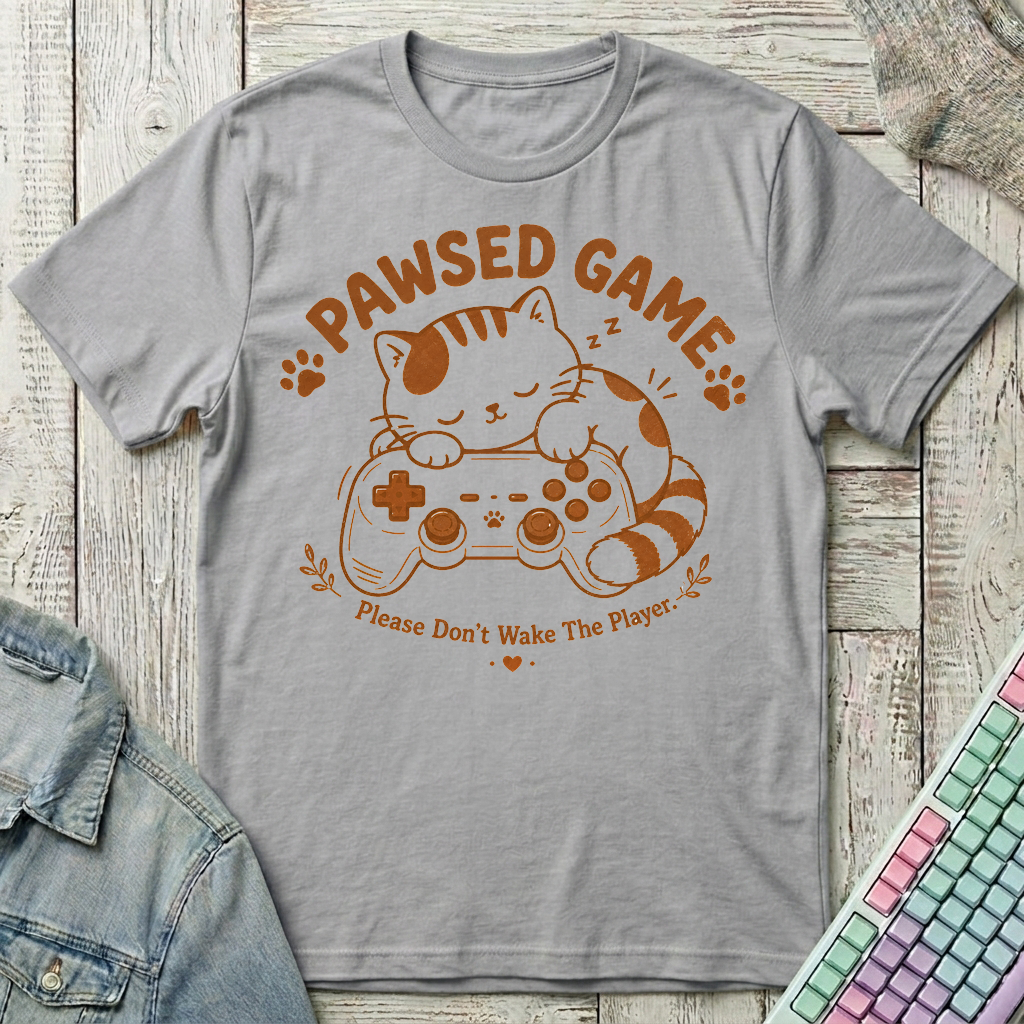 Pawsed Game T-Shirt - Pawsed Game_sport_grey
