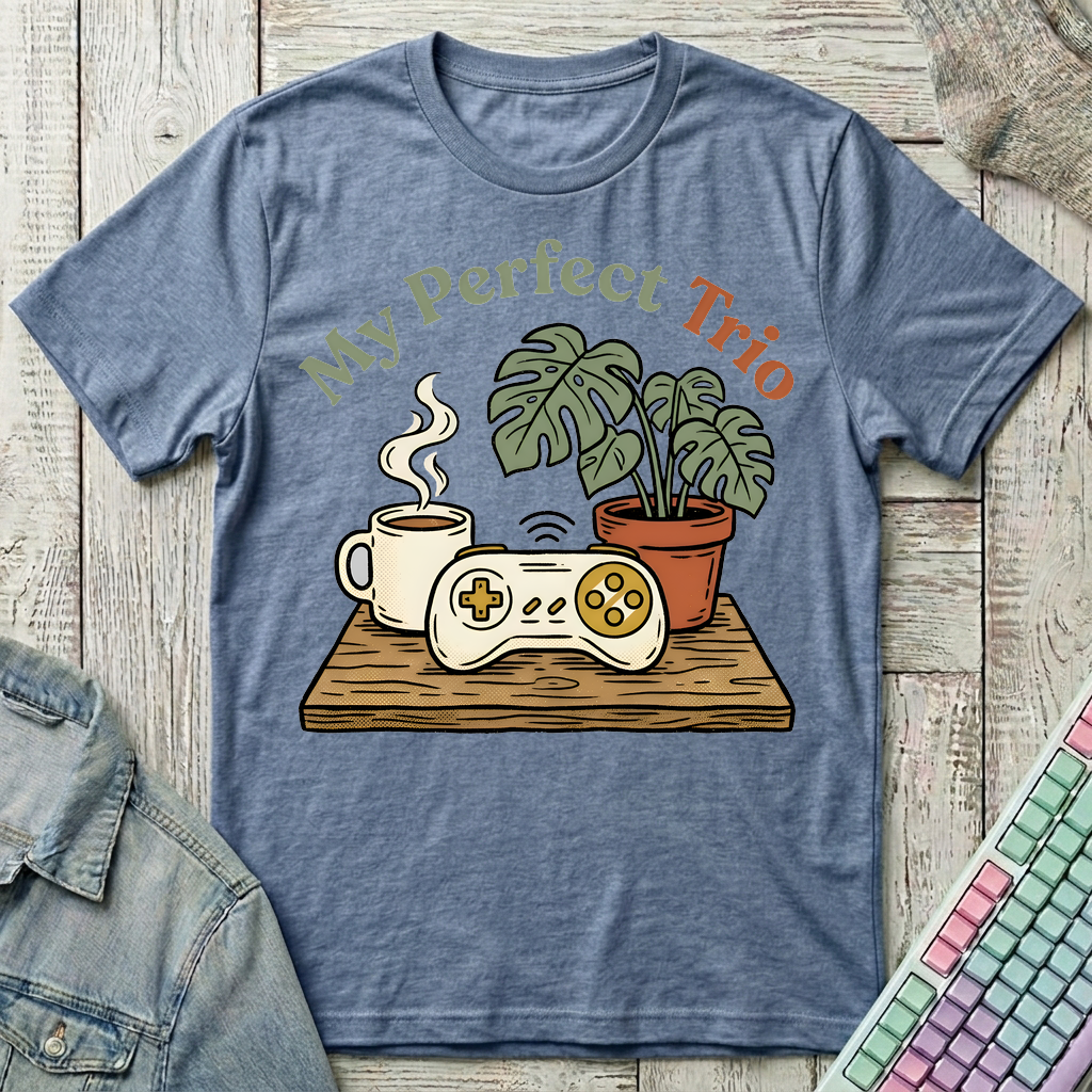 Perfect Trio T-Shirt - Perfect Trio_heather_indigo