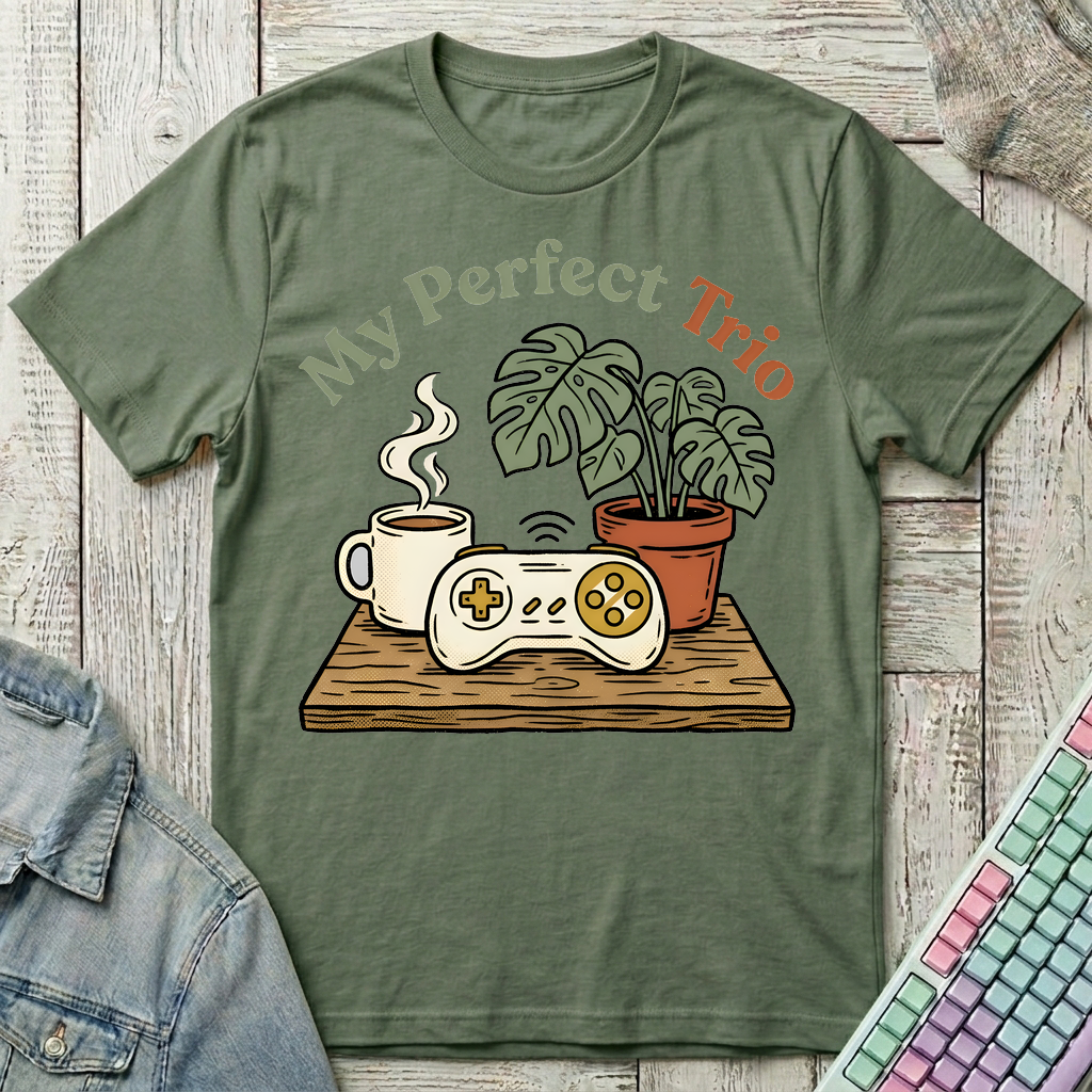 Perfect Trio T-Shirt - Perfect Trio_military_green