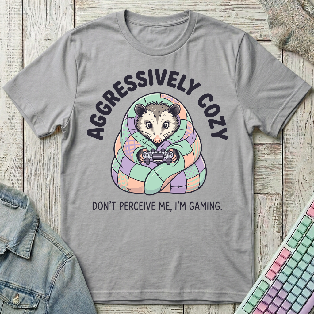 Possum Gaming Cocoon T-Shirt - Possum Gaming Cocoon_sport_grey