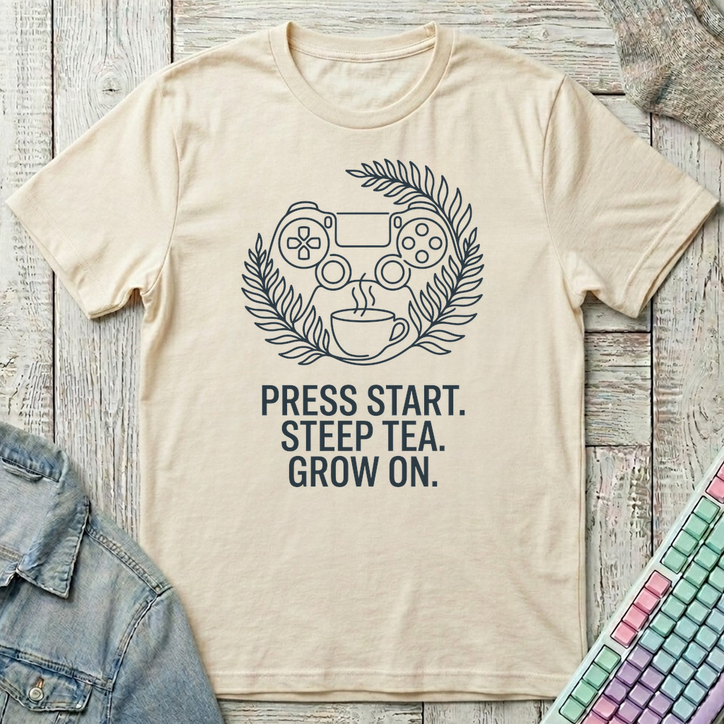 Press Start T-Shirt - Press Start_natural