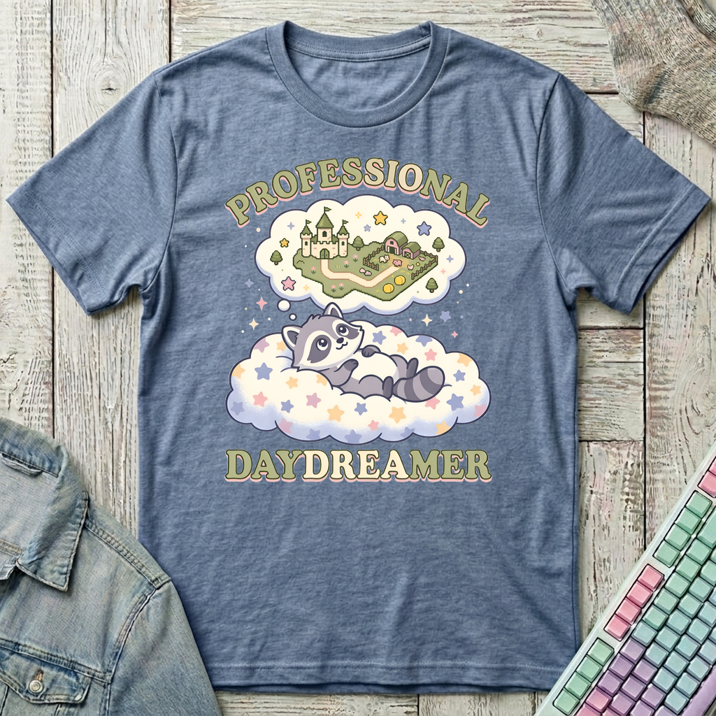 Professional Day Dreamer T-Shirt - Professional Day Dreamer_heather_indigo