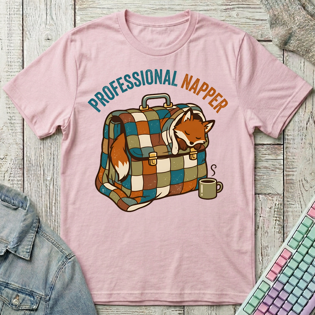 Professional Napper T-Shirt - Professional Napper_light_pink
