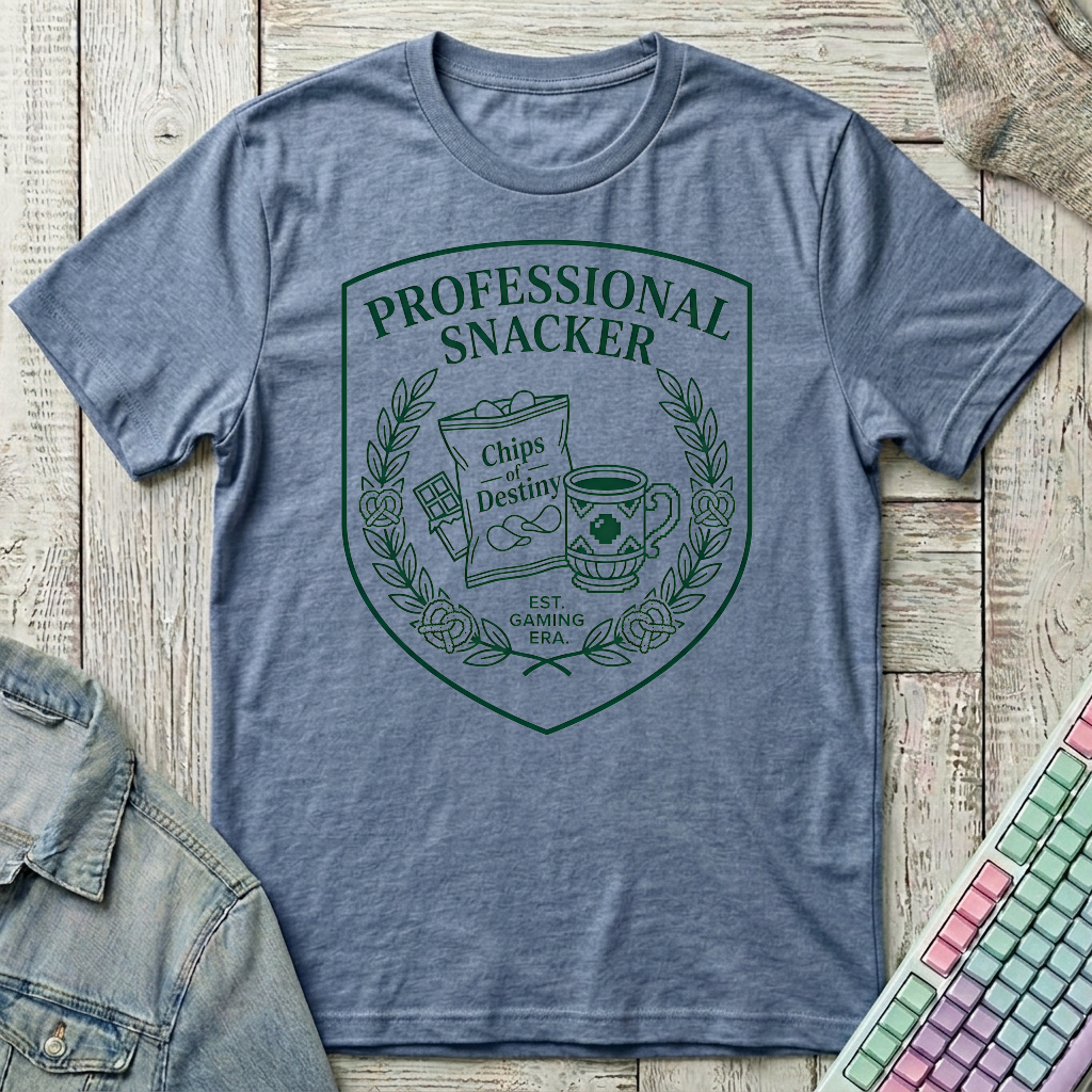 Professional Snacker T-Shirt - Professional Snacker_heather_indigo
