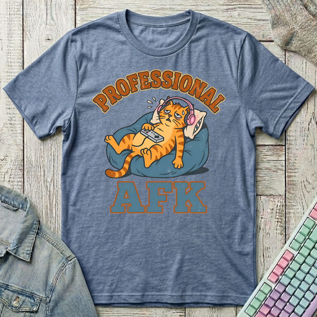 Proffessional AFK T-Shirt - Proffessional AFK_heather_indigo