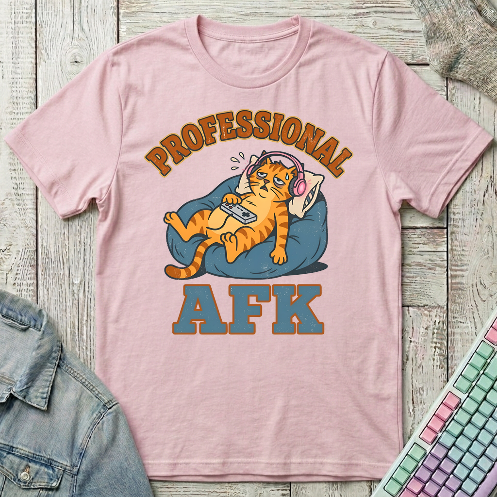 Proffessional AFK T-Shirt - Proffessional AFK_light_pink