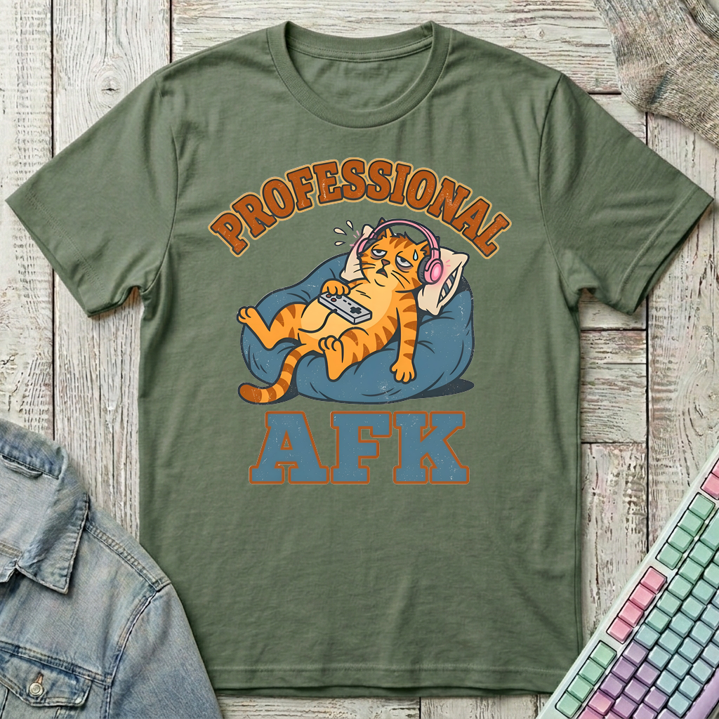Proffessional AFK T-Shirt - Proffessional AFK_military_green