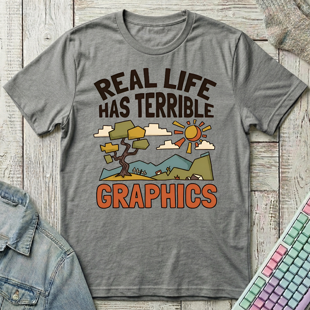 Real Life Graphics T-Shirt - Real Life Graphics_graphite_heather