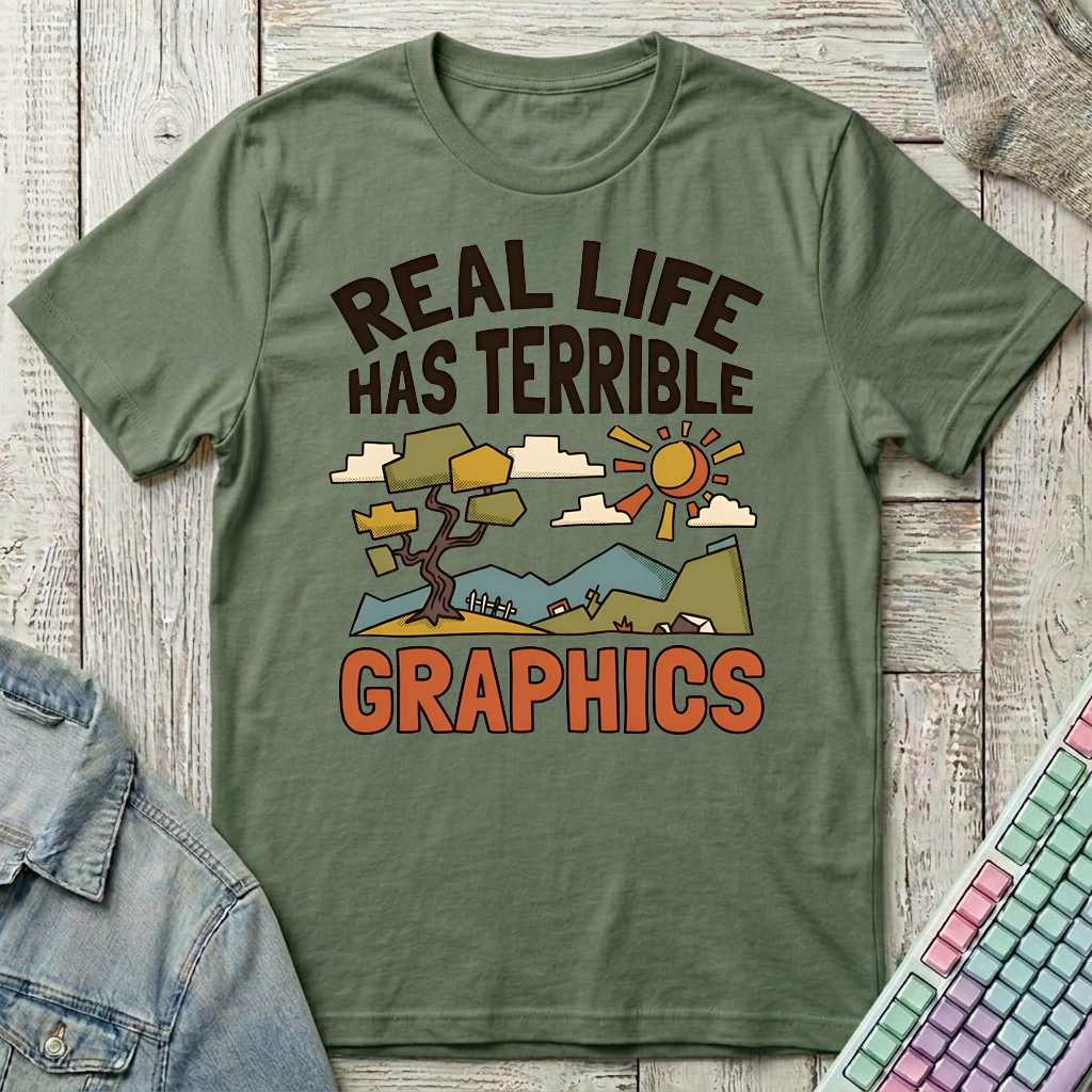 Real Life Graphics T-Shirt - Real Life Graphics_military_green