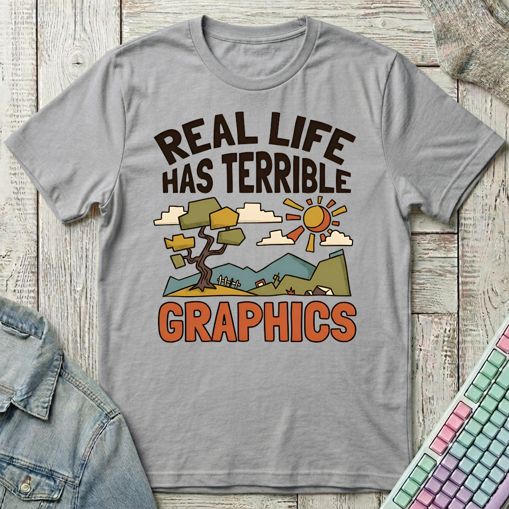 Real Life Graphics T-Shirt - Real Life Graphics_sport_grey