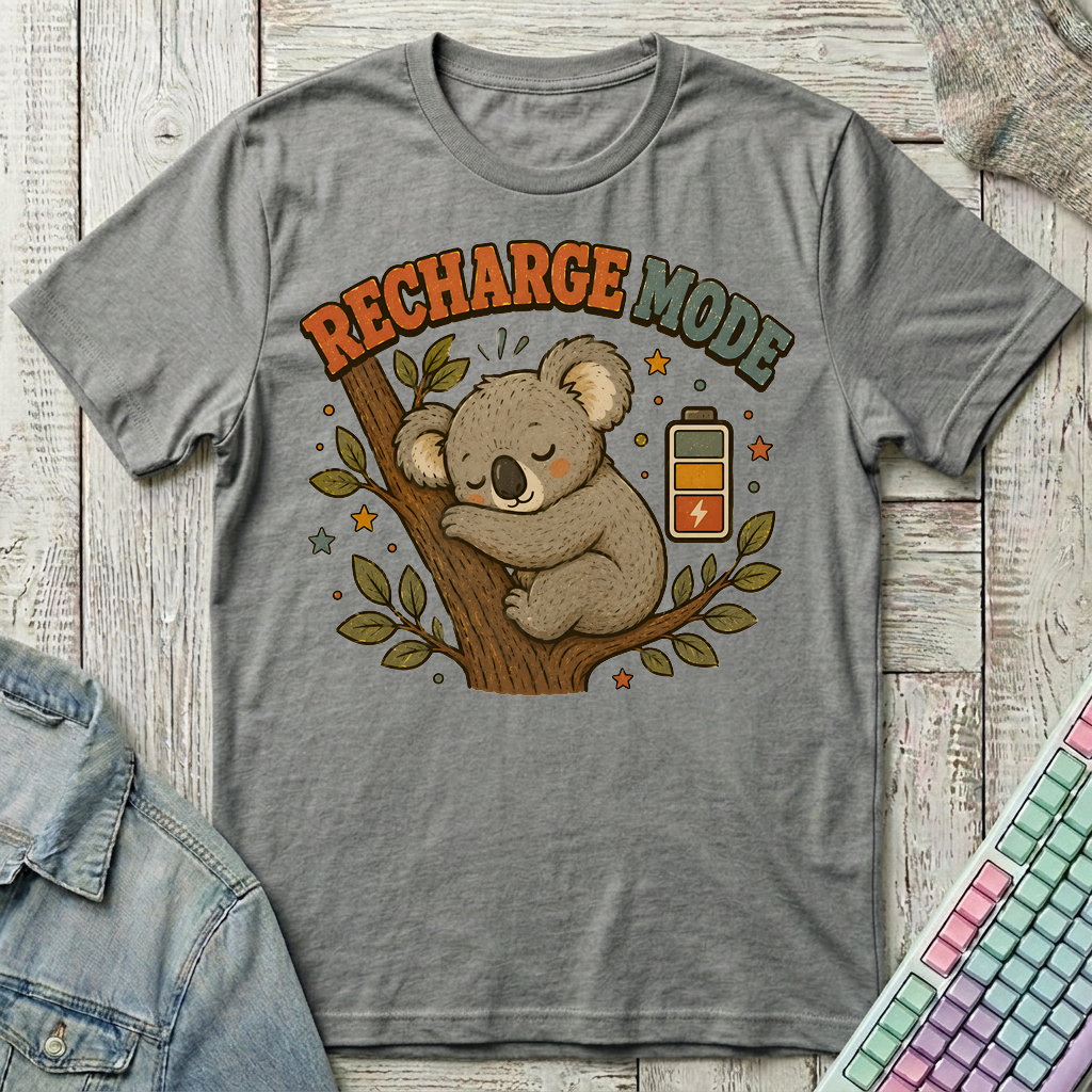 Recharge Mode T-Shirt - Recharge Mode_graphite_heather