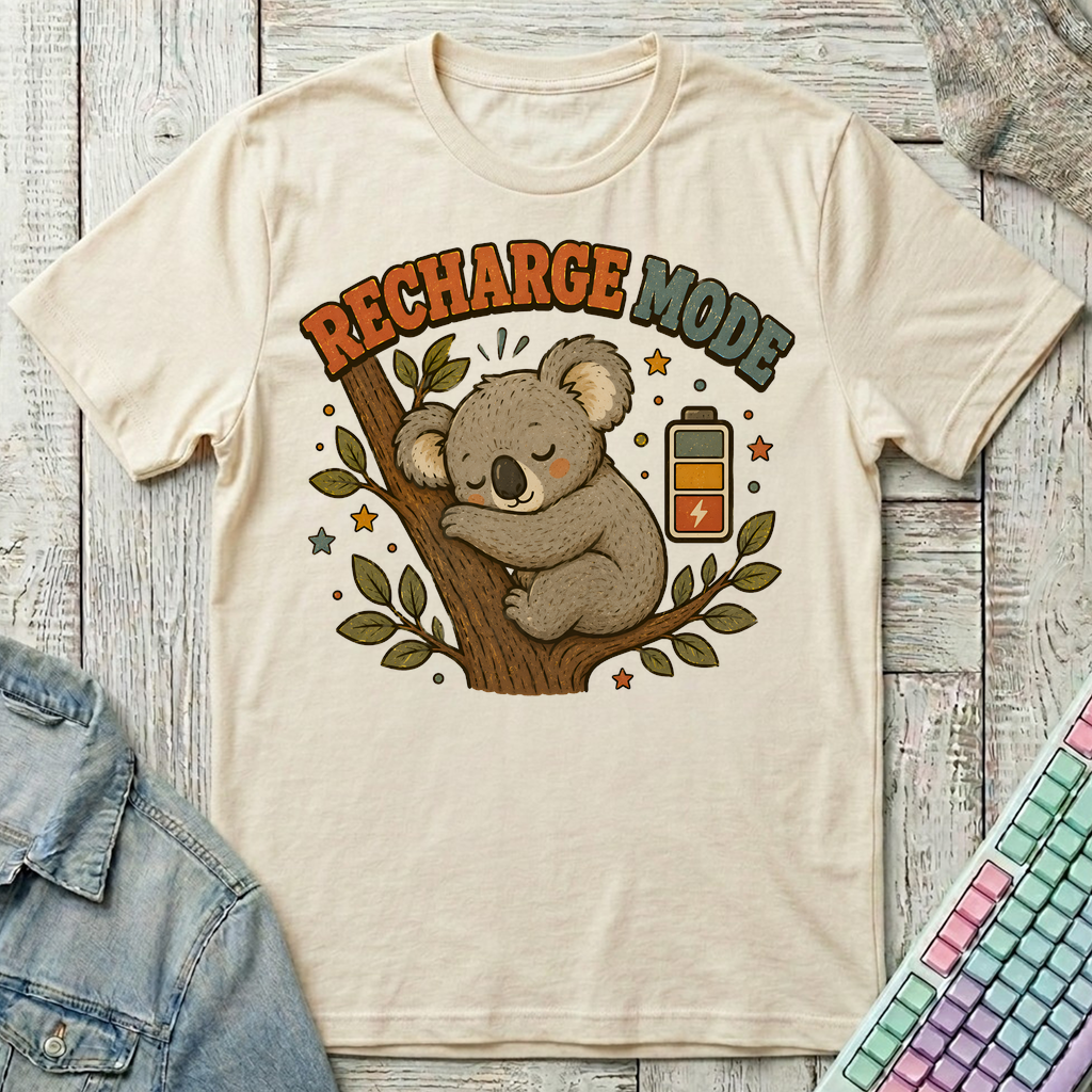 Recharge Mode T-Shirt - Recharge Mode_natural