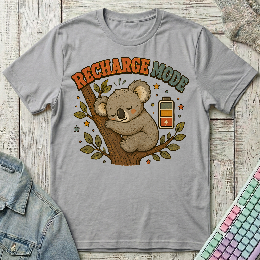 Recharge Mode T-Shirt - Recharge Mode_sport_grey