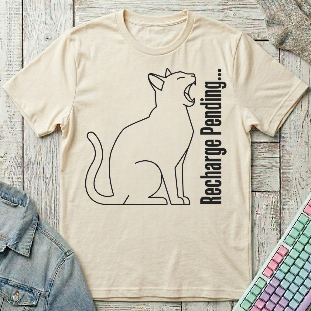 Recharge Pending T-Shirt - Recharge Pending_natural