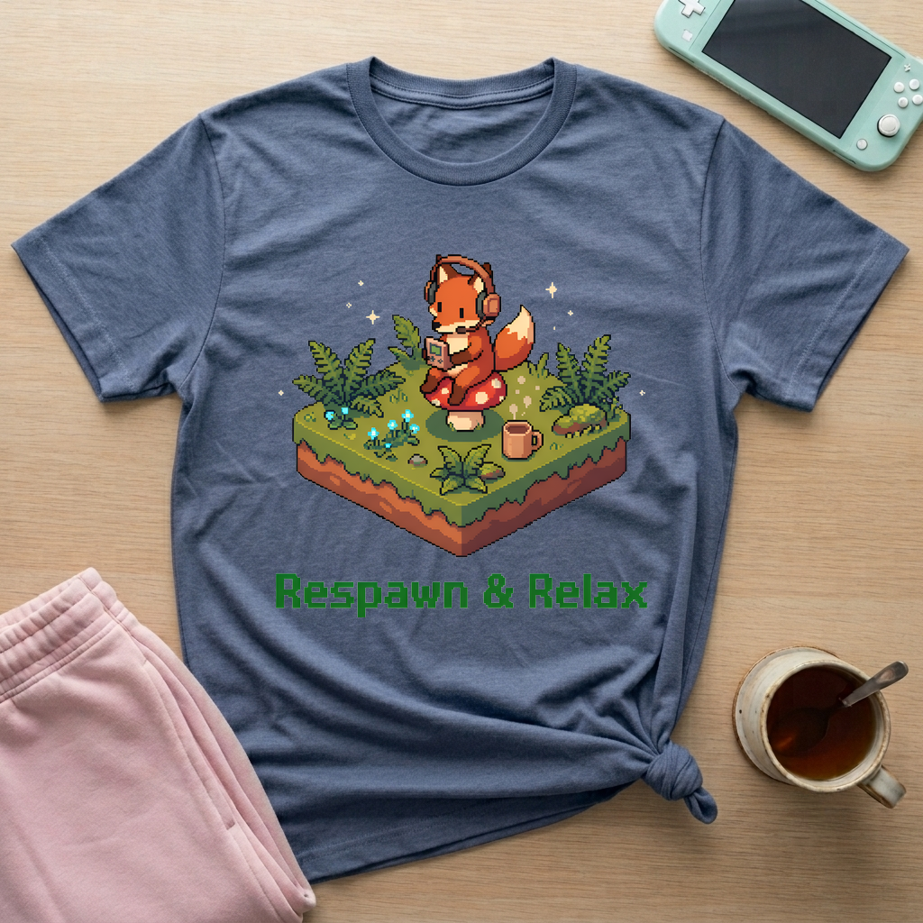 Respawn Meadow T-Shirt - Respawn Meadow_heather_indigo