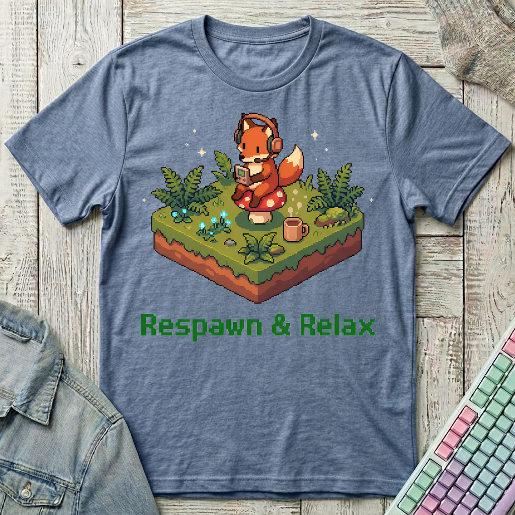 Respawn Meadow T-Shirt - Respawn Meadow_heather_indigo