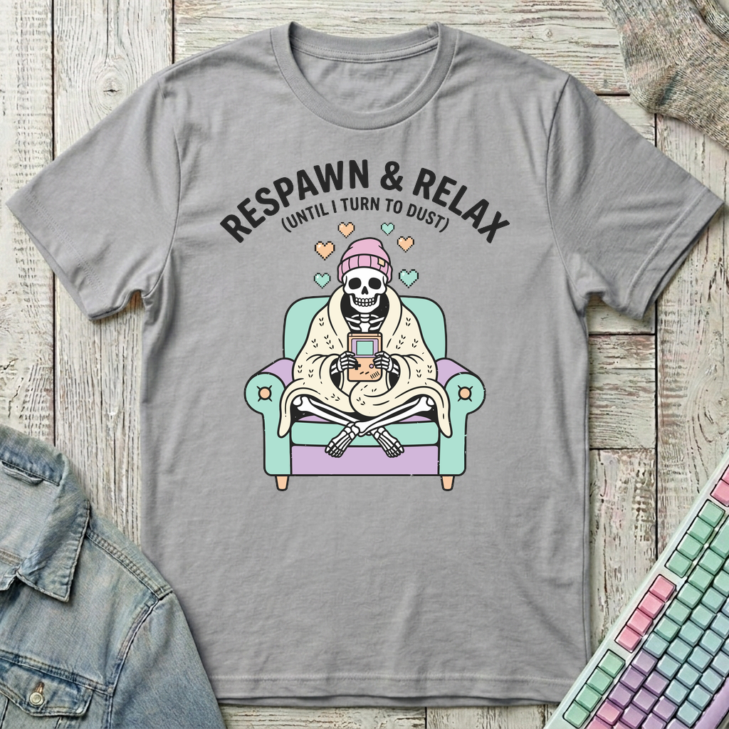 Respawn & Relax T-Shirt - Respawn & Relax_sport_grey