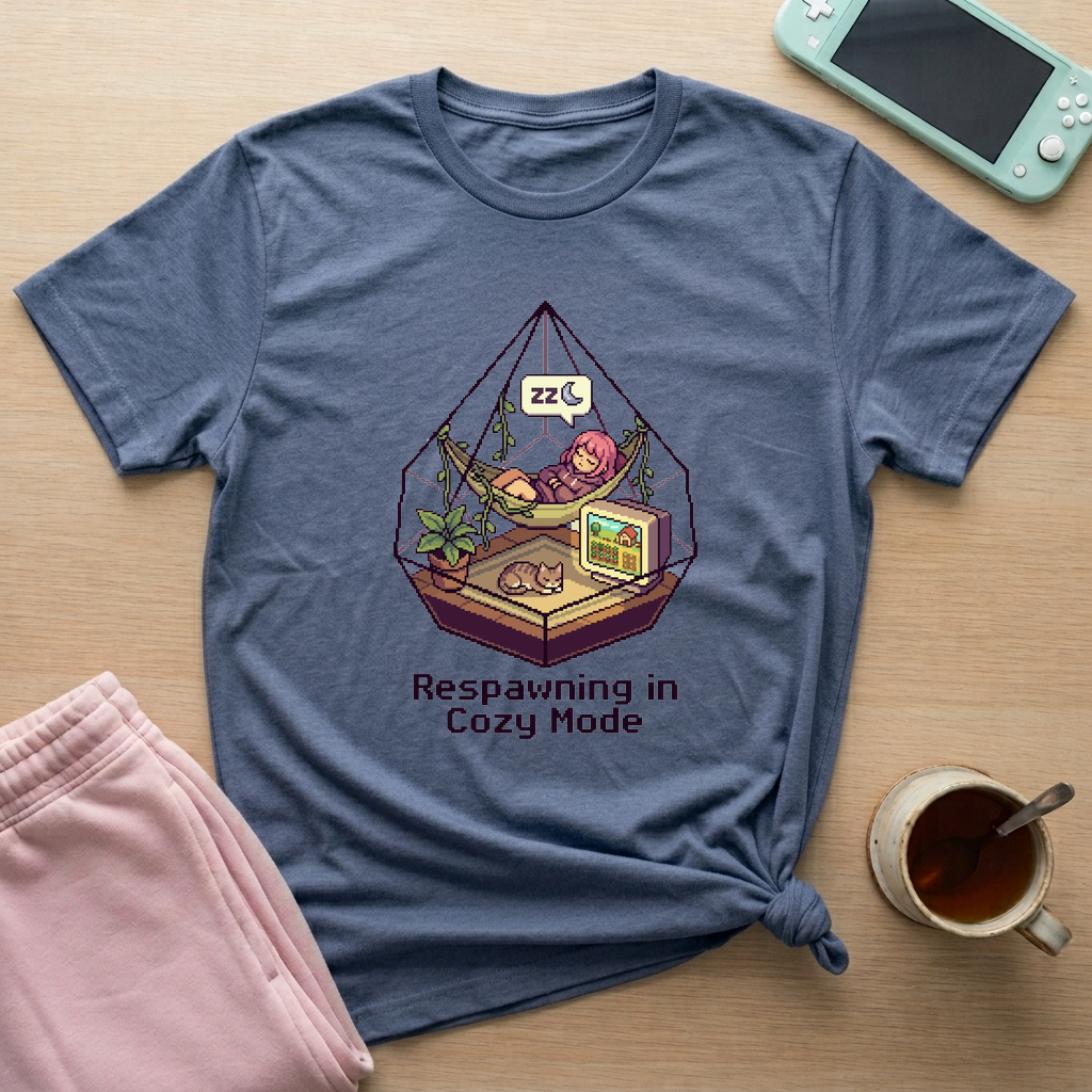Respawn Sanctuary T-Shirt - Respawn Sanctuary_heather_indigo