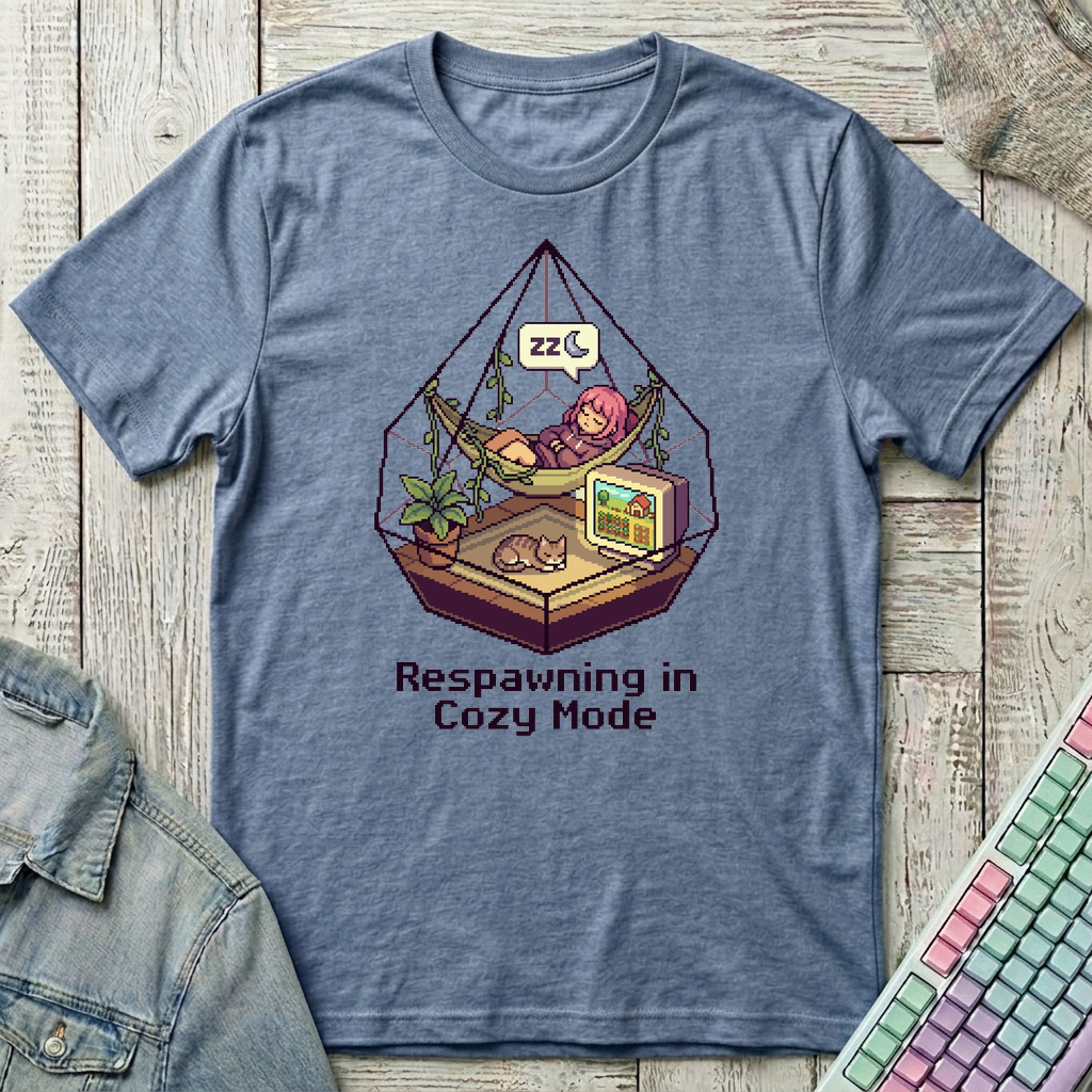 Respawn Sanctuary T-Shirt - Respawn Sanctuary_heather_indigo