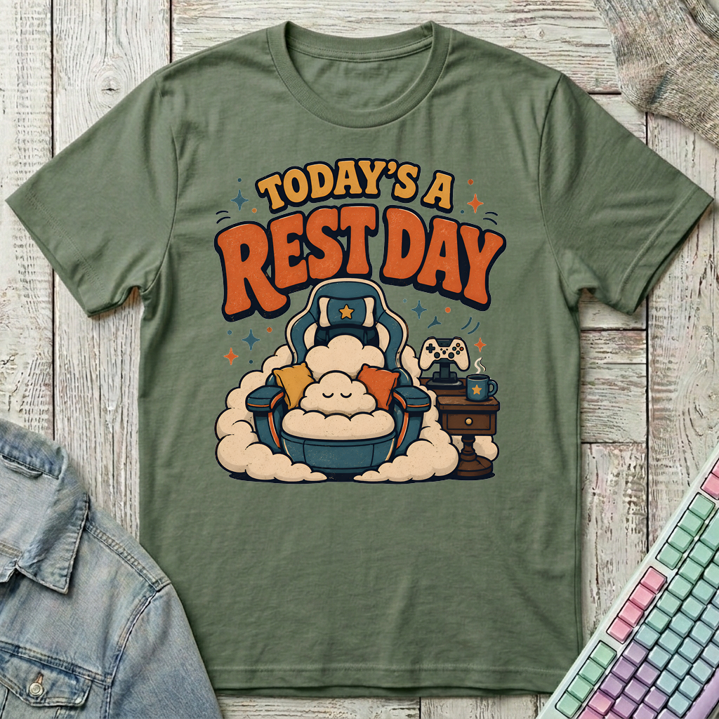 Rest Day T-Shirt - Rest Day_military_green