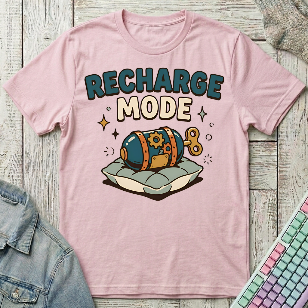 Rest Recharge T-Shirt - Rest Recharge_light_pink