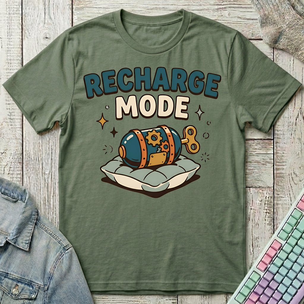 Rest Recharge T-Shirt - Rest Recharge_military_green