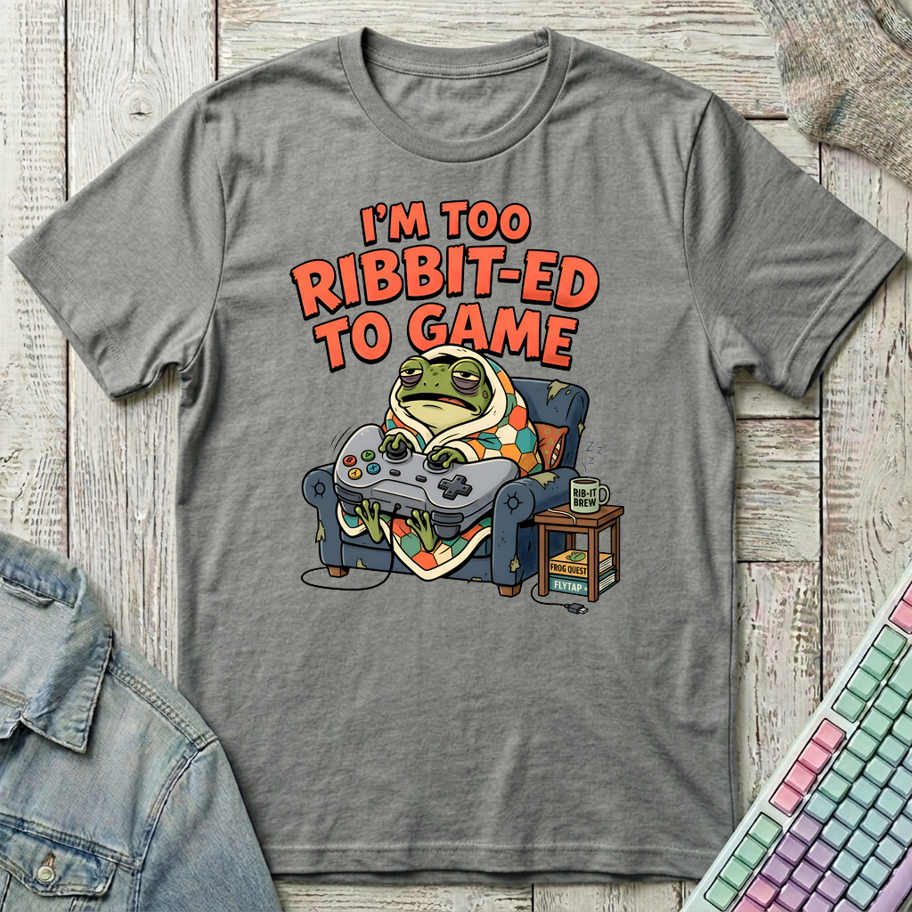 Ribbit Mode T-Shirt - Ribbit Mode_graphite_heather