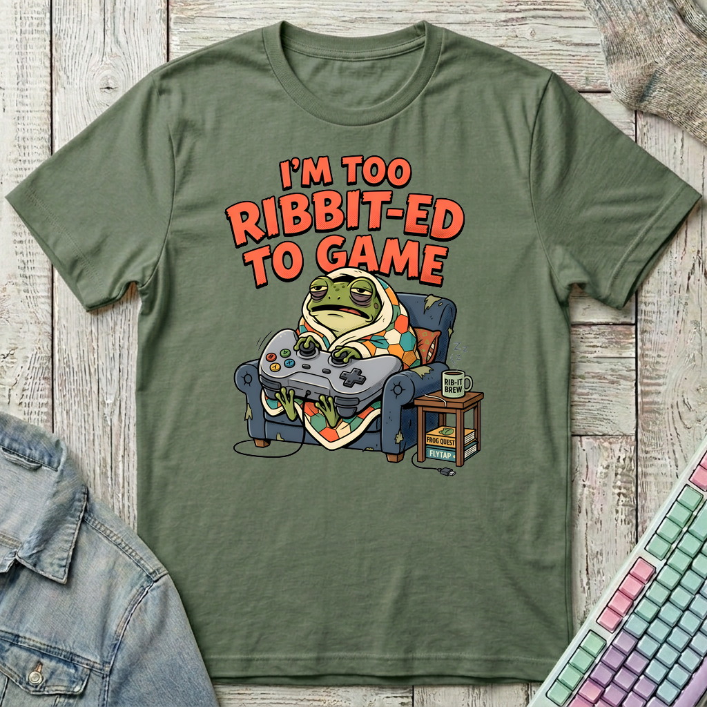 Ribbit Mode T-Shirt - Ribbit Mode_military_green