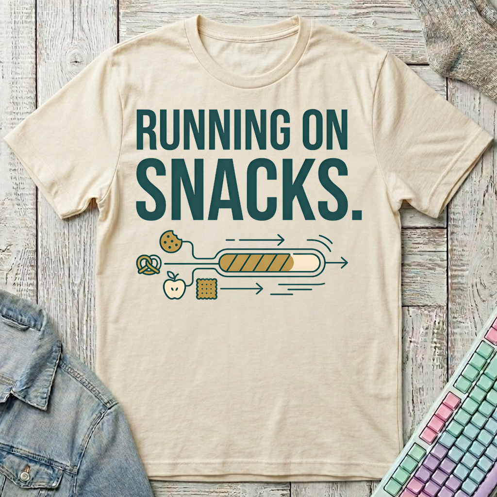 Running On Snack T-Shirt - Running On Snack_natural