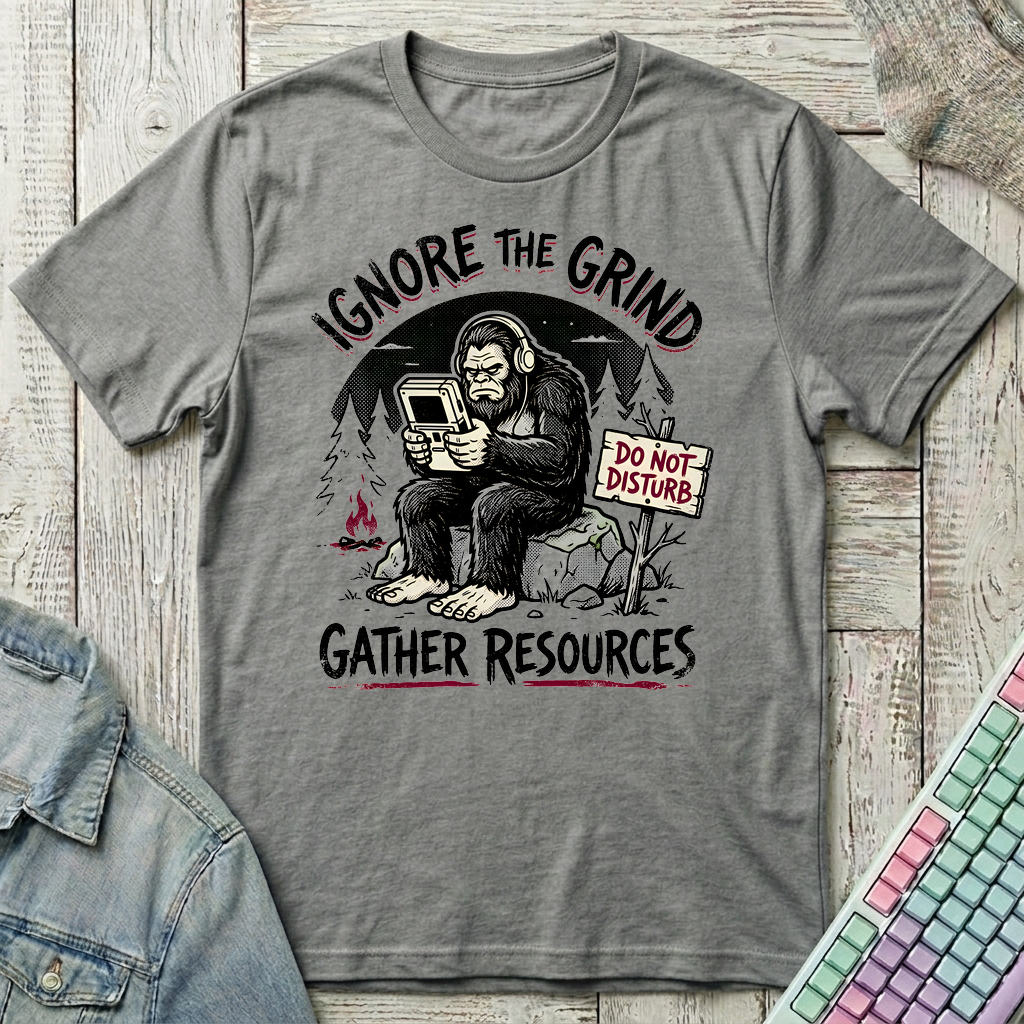 Sasquatch Gaming Retreat T-Shirt - Sasquatch Gaming Retreat_graphite_heather