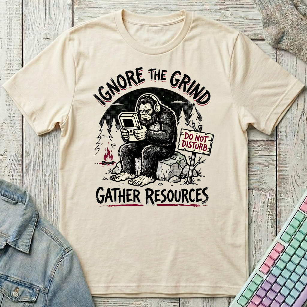 Sasquatch Gaming Retreat T-Shirt - Sasquatch Gaming Retreat_natural