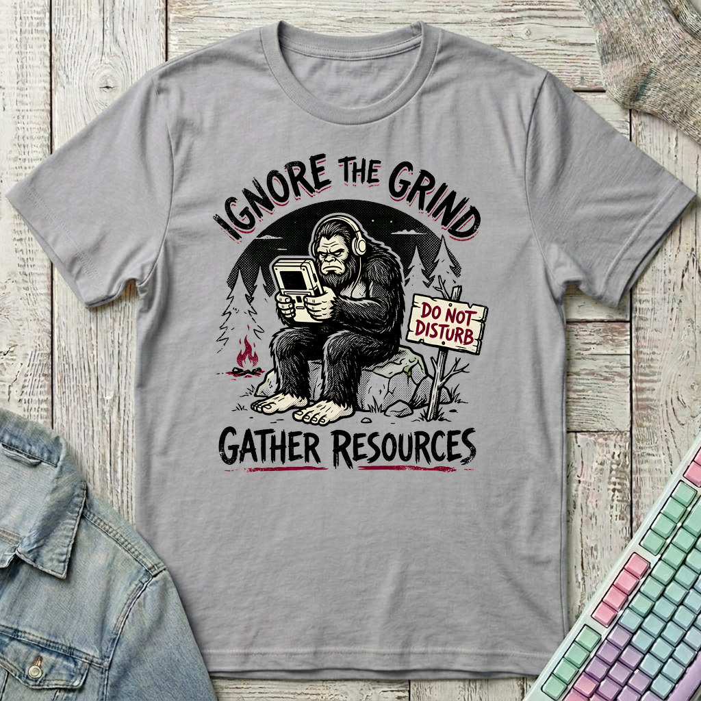 Sasquatch Gaming Retreat T-Shirt - Sasquatch Gaming Retreat_sport_grey