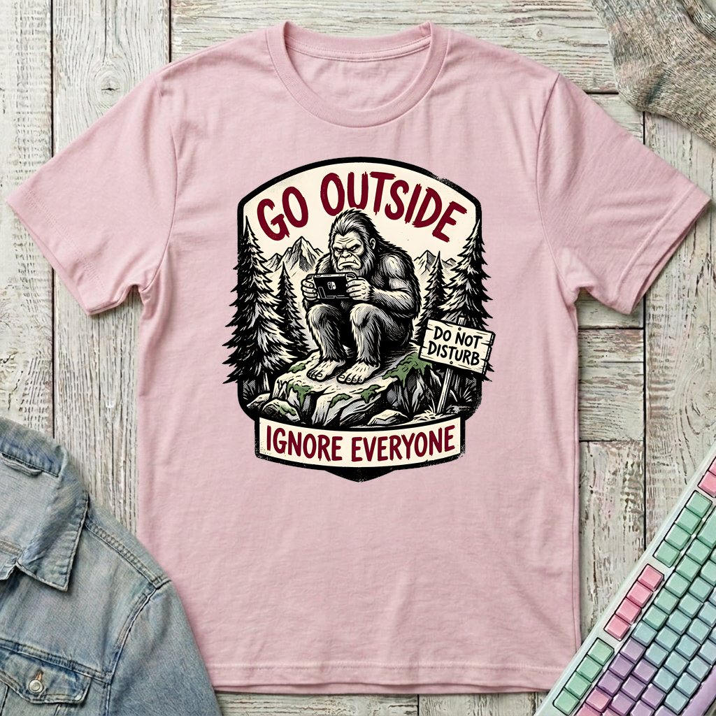 Sasquatch Offline Gaming T-Shirt - Sasquatch Offline Gaming_light_pink