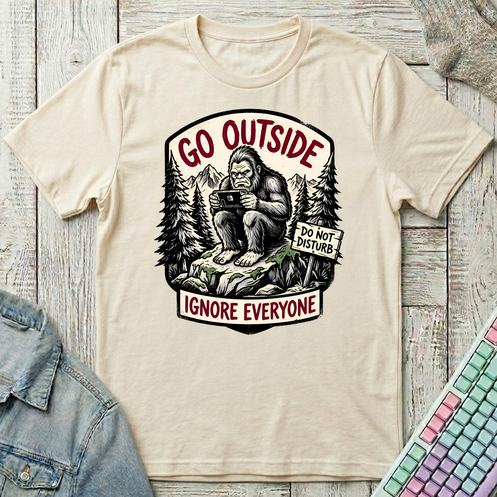 Sasquatch Offline Gaming T-Shirt - Sasquatch Offline Gaming_natural
